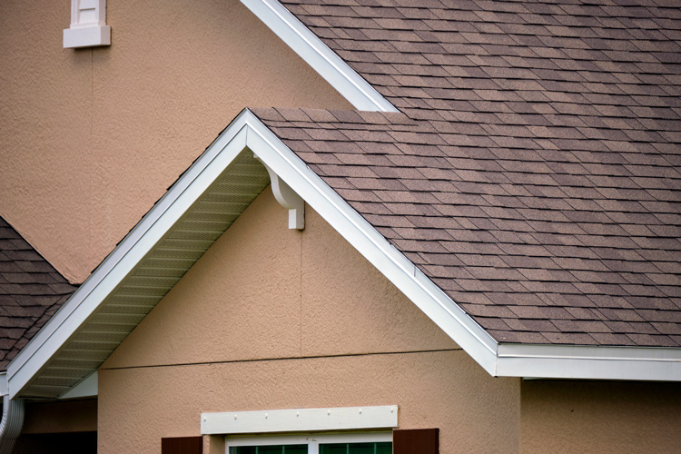 Close up of a brand new roof