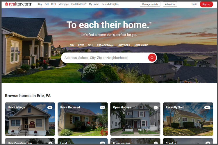 Realtor.com Screenshot