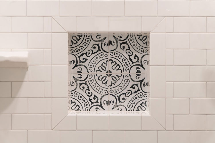 Tile in shower