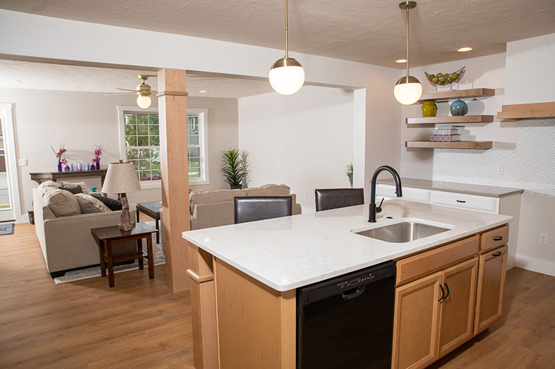 Remodeled kitchen