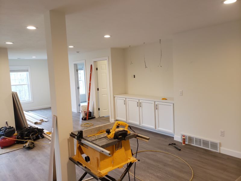 A basement under construction