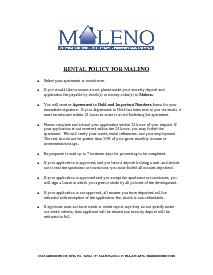 Rental Policy